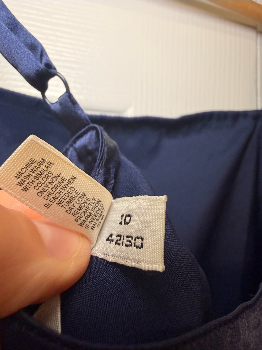 Vintage Victoria’s Secret Satin Mesh Hem Cami Y2K 90s Navy Lingerie Top M Date - Picture 11 of 12